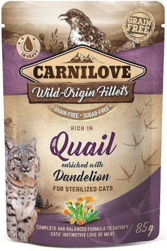 CARNILOVE Quail & Dandelion 24 x 85 g