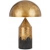 Zlatá čierna kovová stolná lampa Nočná Lampa v tvare hríba do spálne