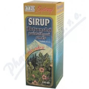 Fyto Tatranska prieduskova zmes sirup bez cukru bylinný 100 ml