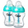 Tommee Tippee Advanced Anti-Colic samosterilizačná dojčenská fľaša anti-colic Slow Flow 0m+ 2x260 ml