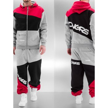 Dangerous DNGRS Sweat Suit Grey/Black/red