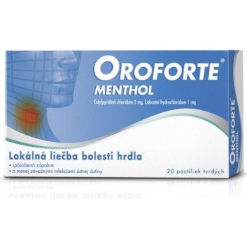 Oroforte menthol pas.ord.20