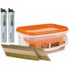 2,9x70mm D34 KMR - 2200 ks + 2x 80ml plynová náplň - Konvexné klince do klincovačky