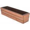 Rojaplast Hrantík MODERN 61 cm - s plastovým kvetináčom, hnedá