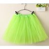 SISI 60259 TuTu sukňa pre dievčatá 3-vrstvová, UNI, dĺžka 30 cm, zelená