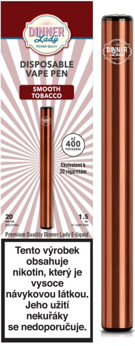 Dinner Lady Vape Pen elektronická cigareta 350 mAh Smooth Tobacco 20mg 1 ks  od 5,5 € - Heureka.sk