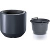 Kvetináč HEOS s vložkou 39 cm - farba: antracitová - vrstva - antracit - Prosperplast