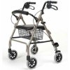 Štvorkolesové chodítko so sedačkou a košíkom - štvorkolka RA882 šedá