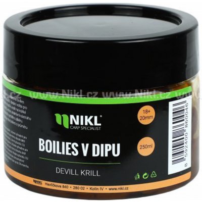 Karel Nikl Boilies V Dipe 250g 18 + 20mm devill krill