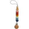 The Cotton Cloud klip na cumlík Chevron Rainbow