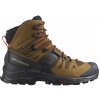 Turistická obuv SALOMON Quest 4 GTX Rubber/Black/Fiery Red Hnedá 47 1/3