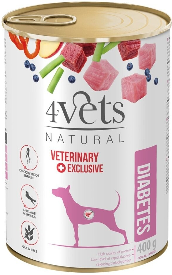 4Vets Natural Veterinary Exclusive Diabetes 400 g