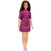 Barbie Modelka – Čierno-Ružové Kockované Šaty 194735002047