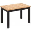 | Rozkladací jedálenský stôl DOO 120/160x75 cm dub artisan/čierna | 5903018212708