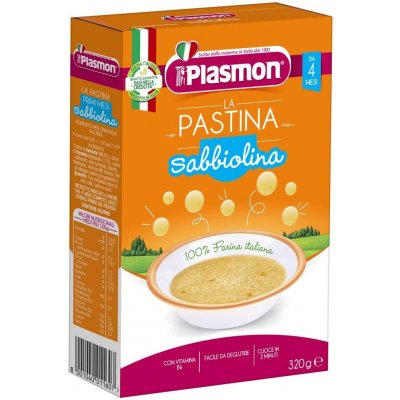 PLASMON Moje prvé cestoviny pšeničné Sabbiolina tarhoňa 320 g