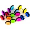 Šperky eshop - Fake plug do ucha akrylový U13.05 - Priemer: 8 mm, Farba: Modrá
