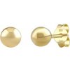 Silvego Zlaté náušnice Pure kôstky guličky zo žltého zlata PRG1787EGY