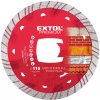 Kotúč rezný diamantový Turbo plus, 115mm, EXTOL PREMIUM 8803031