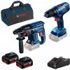Bosch GBH 180-LI+GSR 180-LI aku sada 18V 2x 4Ah 0615990M31