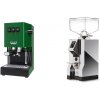 Gaggia New Classic EVO BC, green + Eureka Mignon Specialita, CR chrome