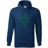 Tlačený spoj strom - Mikina pánska Cape s kapucňou - 2XL ( Polnočná modrá )