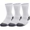 Unisex ponožky Under Armour, PERFORMANCE COTTON 3P MID Biela,tmavo sivá, M