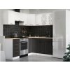 Rohová kuchynská linka ASTRID 190x170cm - Biela + grafit