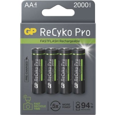 GP ReCyko Pro Photo Flash, nabíjateľná batéria 1,2V (AA), 4 ks B2420