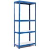 Policový regál Trestles RH 1800x800x450, nosnosť 1400 kg, 4 police bílé Farba: modrá