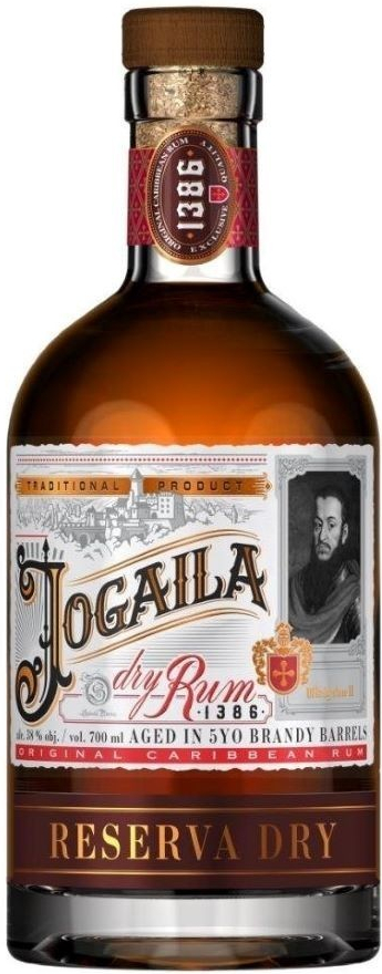 Jogaila Reserva Dry 38% 0,7 l (čistá fľaša)