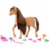 Barbie Koník Poník na styling Pepper s dlhou hrivou na česanie a hranie, hračka detský kôň inšpirovaná seriálom Barbie Mysteries Hádanky Barbie: Veľká naháňačka, HXJ37