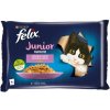 Felix Fanstastic Junior Lahodný výber v želé, kura a losos 4 x 85 g