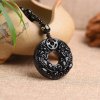 BudNej amulet SLOBODA a ROZHODNOSŤ z obsidiánu MN6017