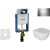 GEBERIT - Kombifix Set predstenovej inštalácie, klozetu Oudee a dosky softclose, tlačidlo Sigma30, chróm SANI15CA1115