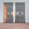 Sablio Záclony Planéty a Slnko: 2ks 150x250cm