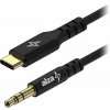AlzaPower AluCore USB-C to 3,5mm Jack (M) 1m čierny APW-CBA4JTC0110B