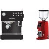 Ascaso Steel UNO, Black + Eureka Atom W 75, ferrari red