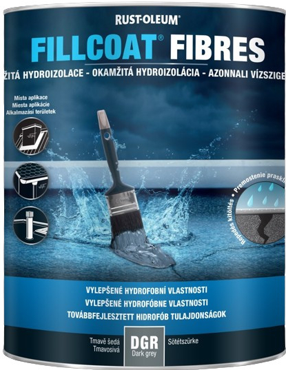 FILLCOAT FIBRES - Okamžitá oprava trhlín a netesností dark grey 1 L