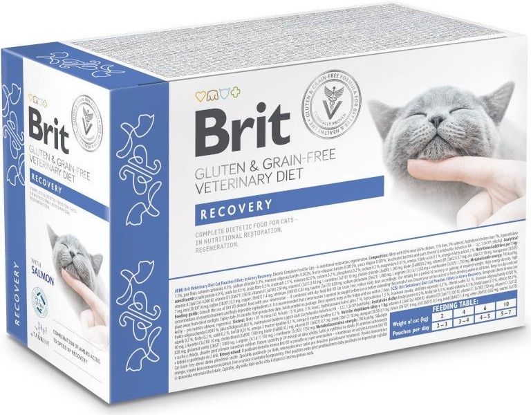 Brit VD Cat Pouch fillets in Gravy Recovery 12 x 85 g