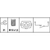 Hella 6ZF 007 673-001 Spínač, cúvacie svetlo