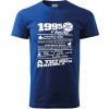 1995 v kocke - Klasické pánske tričko vyššej gramáže - 2XL ( Kráľovská modrá )