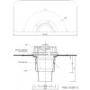 Strešný vpust priamy s ohrevom TWE BIT S Typ: 110 BIT S - DN 100