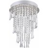 Reality Leuchten LED stropné svietidlo Pomp, Ø 30 cm, chróm, akryl/kov, CCT - R67341106