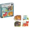 Petit Collage Prvé puzzle lesné zvieratá