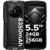 Doogee Fire 3 Ultra šedý (odolný 4G mobil s nočným videním, batéria 8350mAh, RAM 6GB+18GB, pamäť 256GB, HD+ displej 5.5