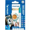 Sada 6x Metalických fixiek s farbou PILOT Pintor