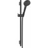 HANSGROHE Vernis Blend sprchová súprava, ručná sprcha Vario 2jet priemer 100 mm, 65 cm sprchová tyč, jazdec a sprchová hadica 160 cm, matná čierna, 26422670