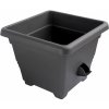 Plastia samozavlažovací BERGAMOT antracit 35 x 35 cm