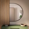 Baltica Design Tiny Border Semi Round zrkadlo 130x85 cm čierna 5904107923710