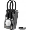 AppleMix Externá batéria / Power Bank PROMATE Mavrix - USB-C + Lightning + Watch - 10000 mAh - transparentná / čierna
